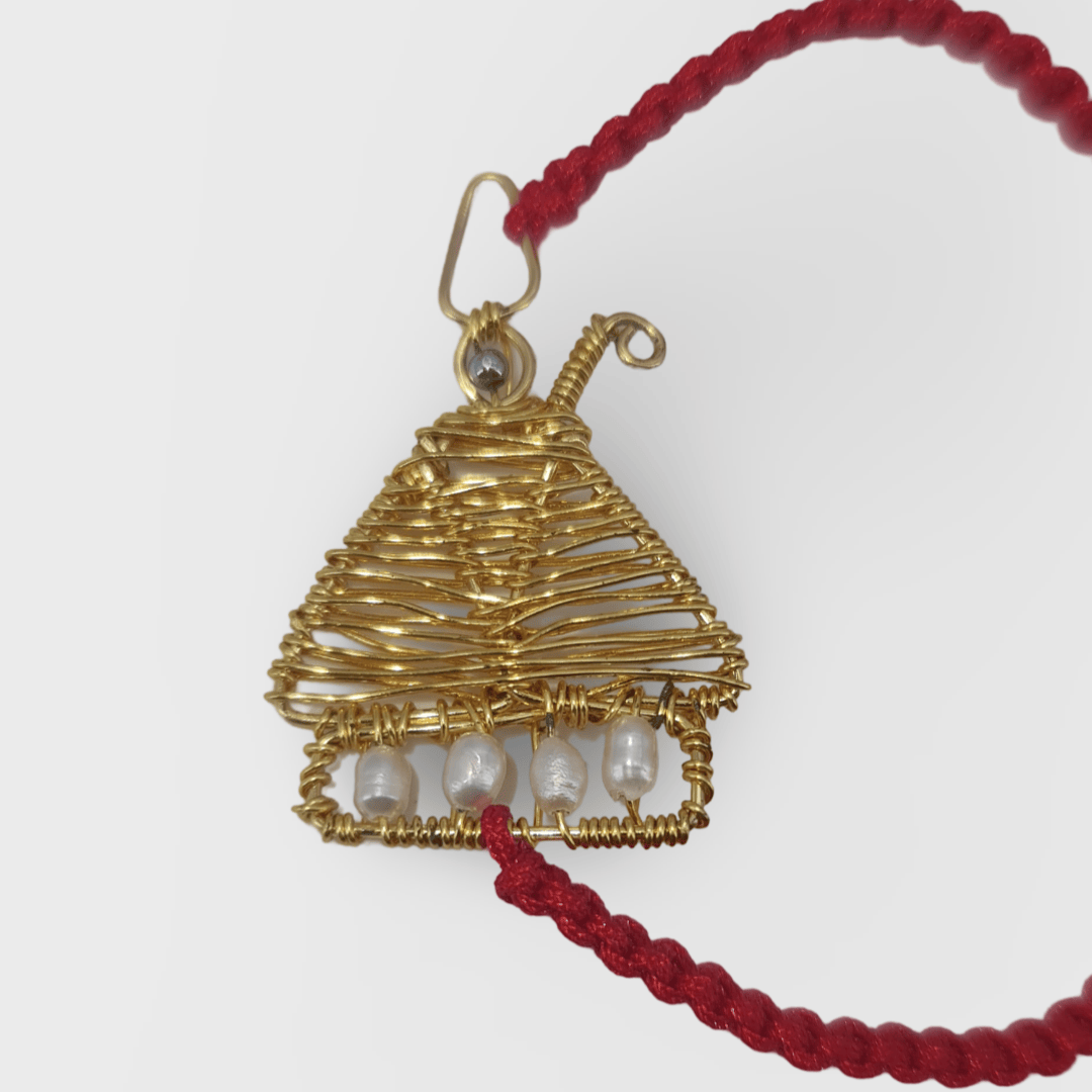 Pulsera de San fermín original de hilo de oro tatapañal Pamplona