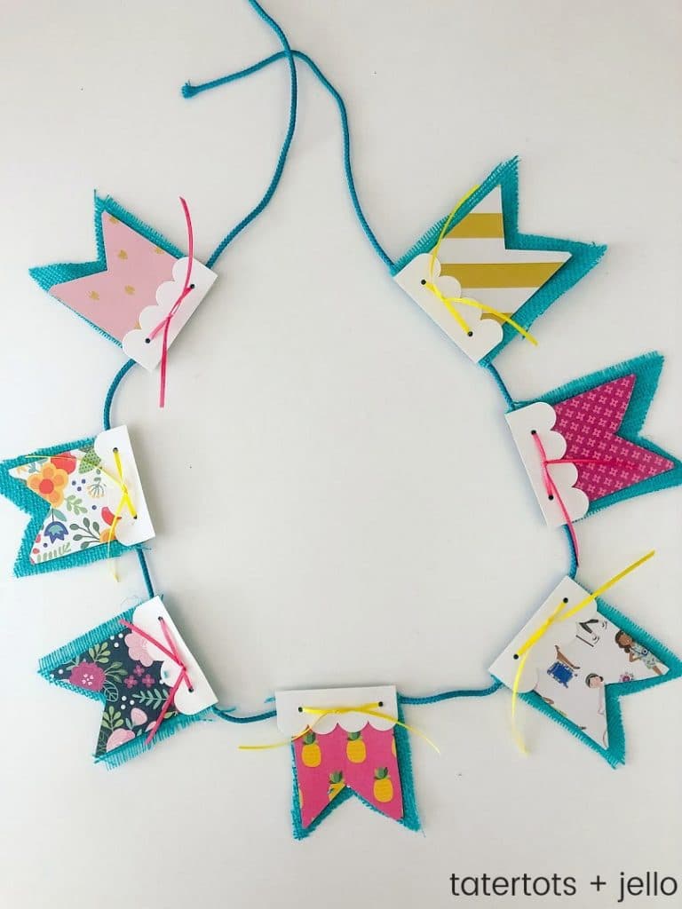 These 13 crafts are also environmentally friendly. Scallop Paper And Burlap Banner With Free Templates