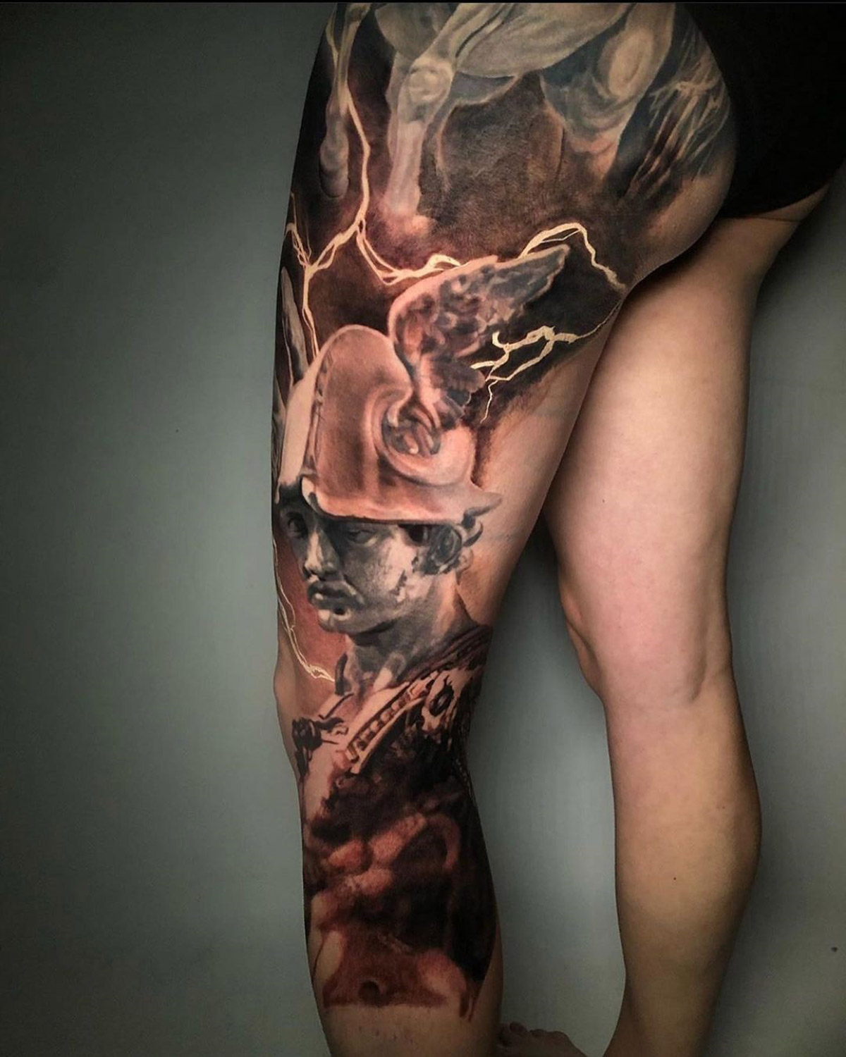 Greek Mythology Leg With Perseus & Pegasus | Best Tattoo Ideas For Men & Women 1500_x_1200_jpg