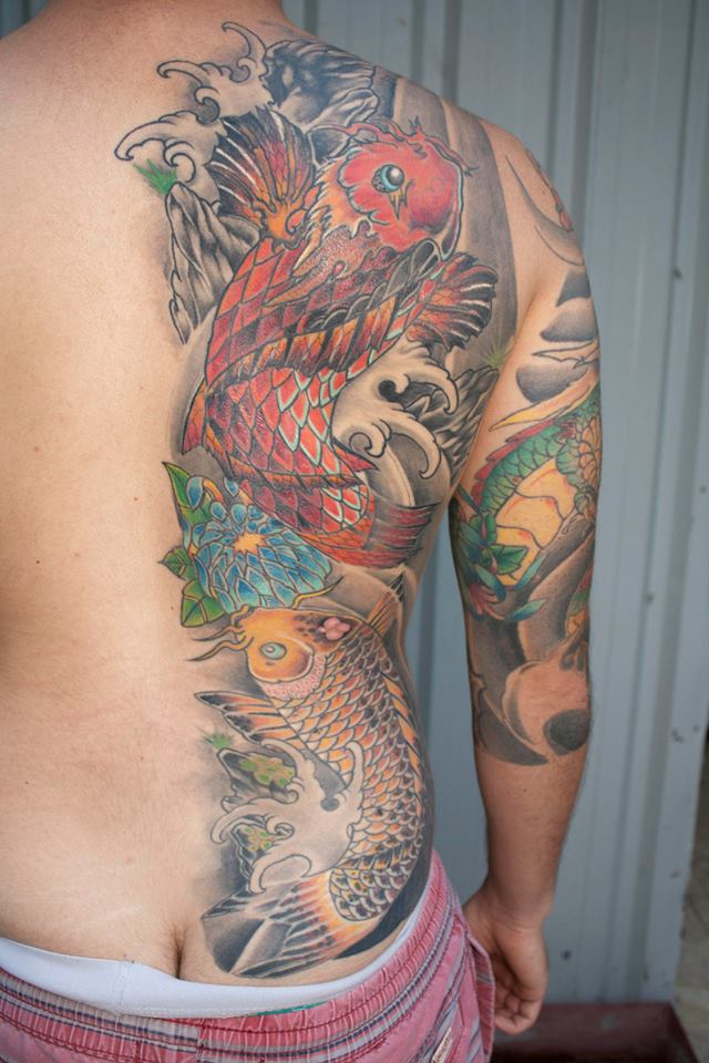 Japanes estyle backpiece by Carl sebastian