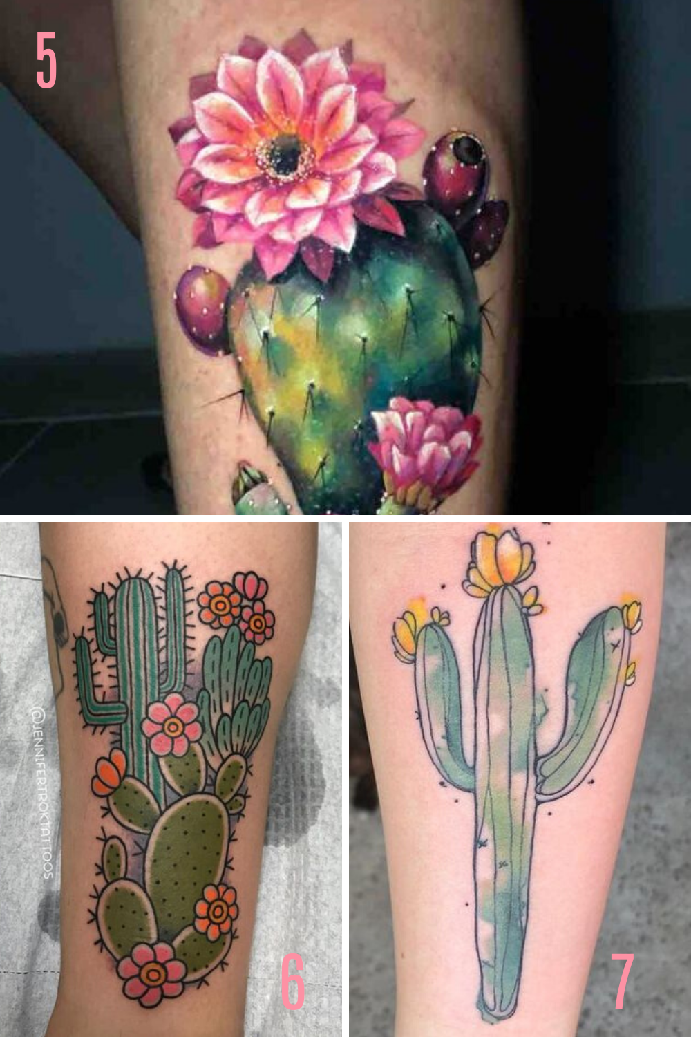 27 Prickly Perfect Cactus Tattoo Ideas - Tattooglee 1500_x_1000_png