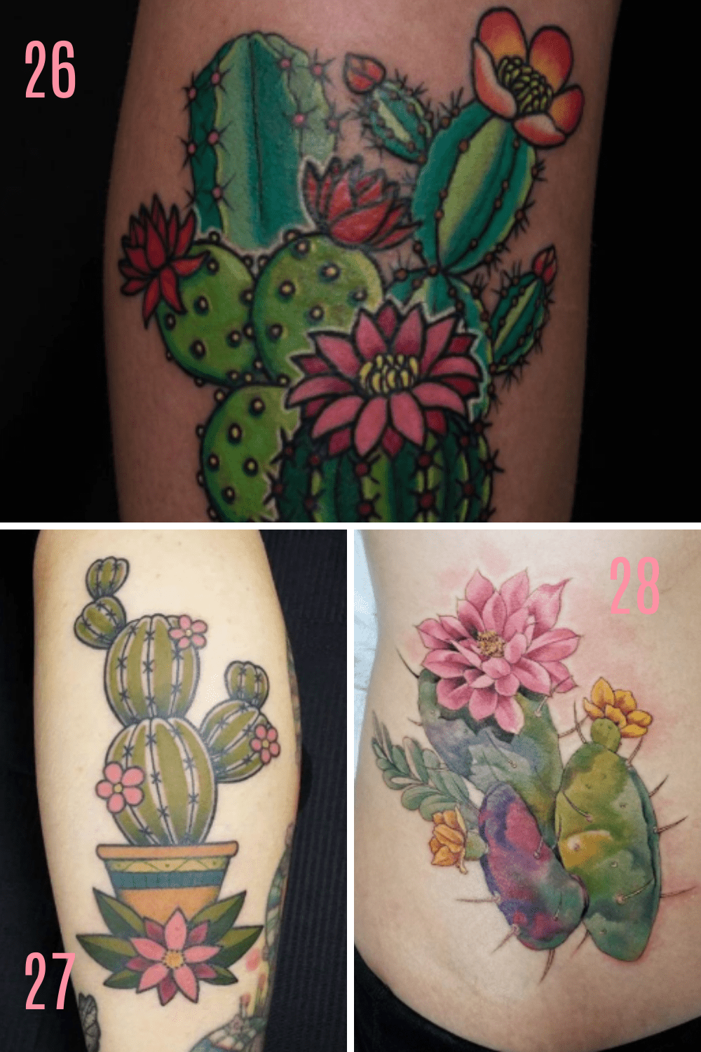 27 Prickly Perfect Cactus Tattoo Ideas - Tattooglee 1500_x_1000_png