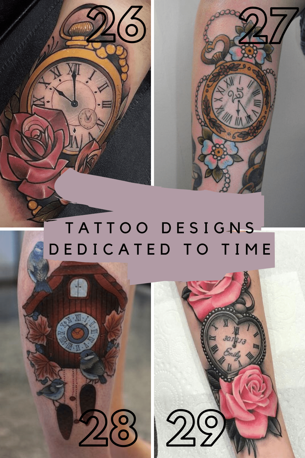 31 crazy artistic clock tattoo ideas