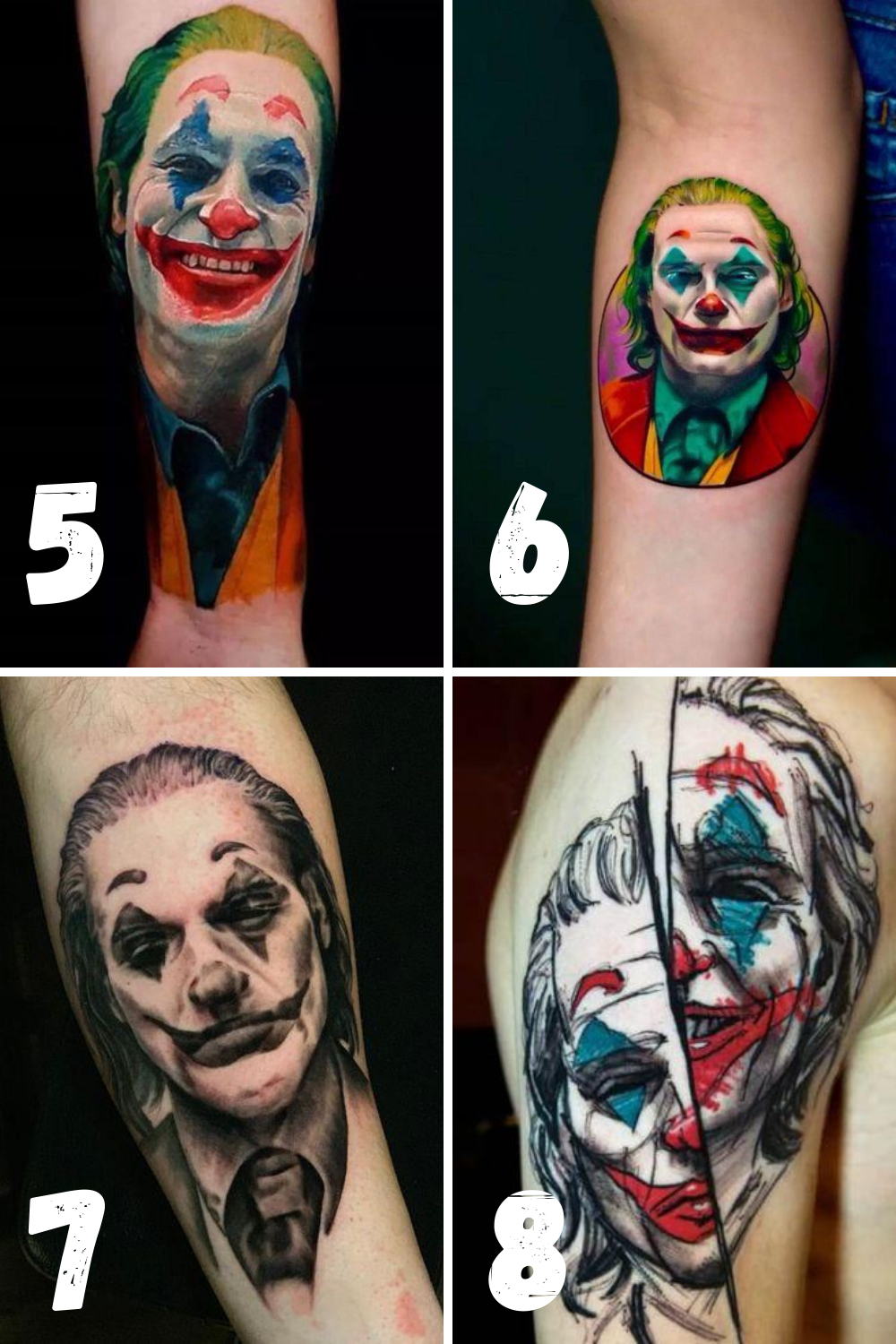 29 Amazingly Creepy Joker Tattoo Ideas - Tattooglee 1500_x_1000_png
