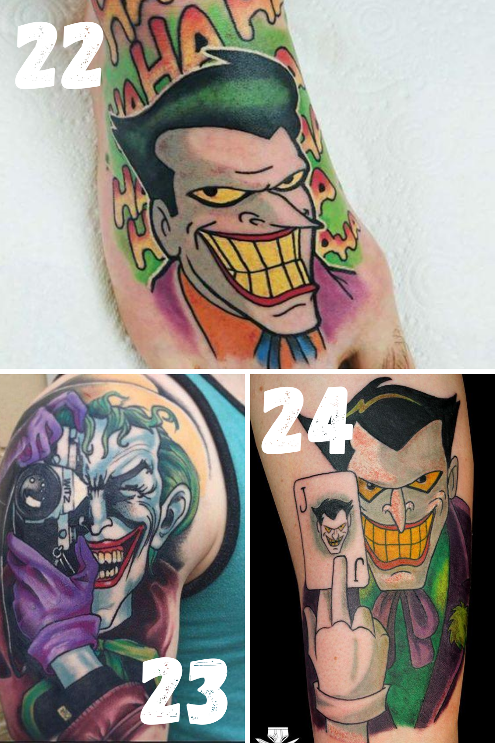 29 Amazingly Creepy Joker Tattoo Ideas - Tattooglee 1500_x_1000_png