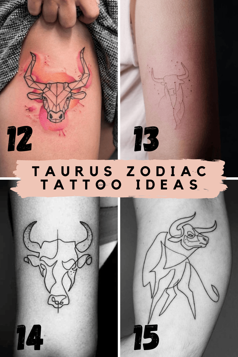 33 Stunningly Strong Taurus Tattoo Ideas - Tattooglee 1500_x_1000_png
