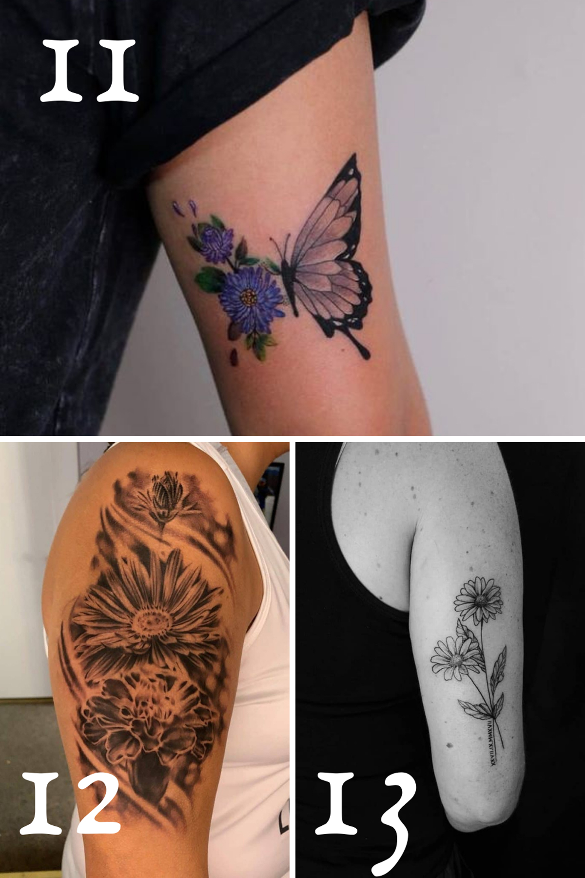 September birth flower tattoo ideas
