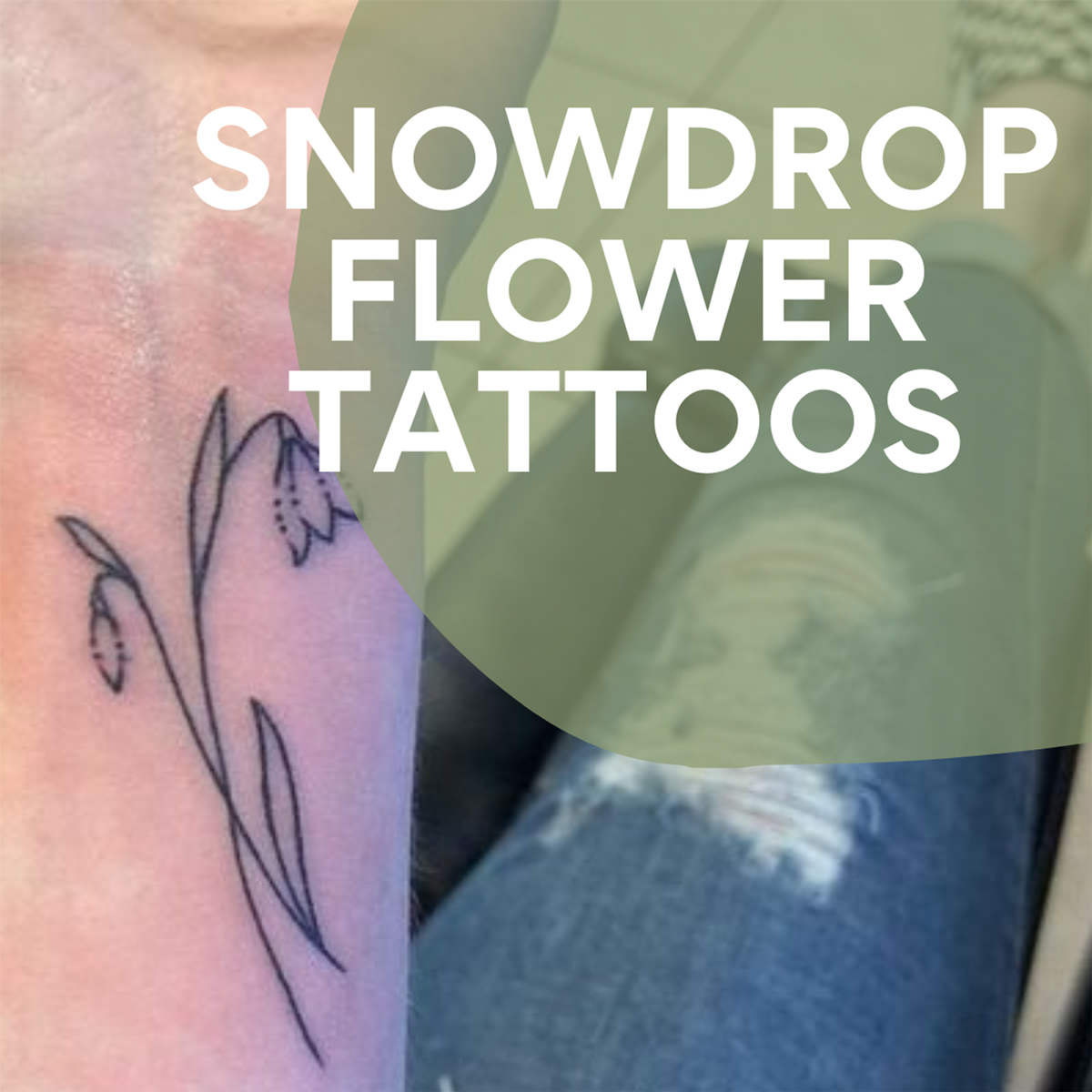 25 snowdrop flower tattoo ideas symbolizing hope + purity