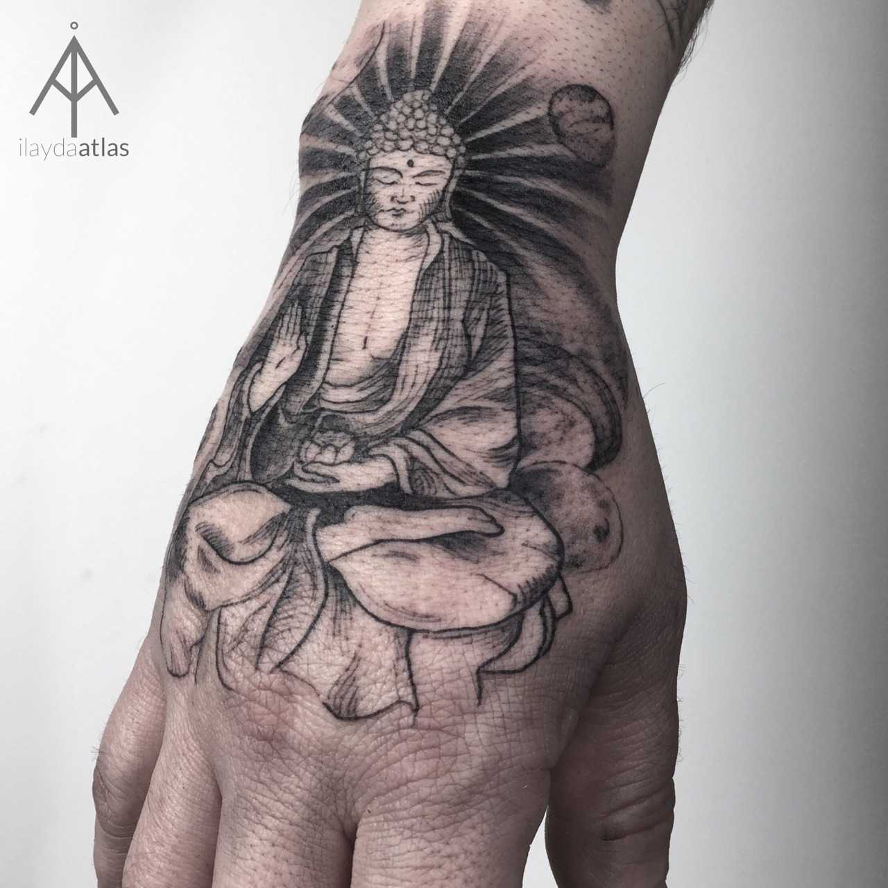 Buddha Tattoo By Ilayda Atlas - Tattoogrid.net 1280_x_1280_jpg