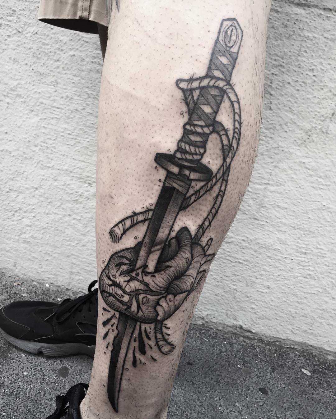 Katana And Heart Tattoo - Tattoogrid.net 1349_x_1080_jpg