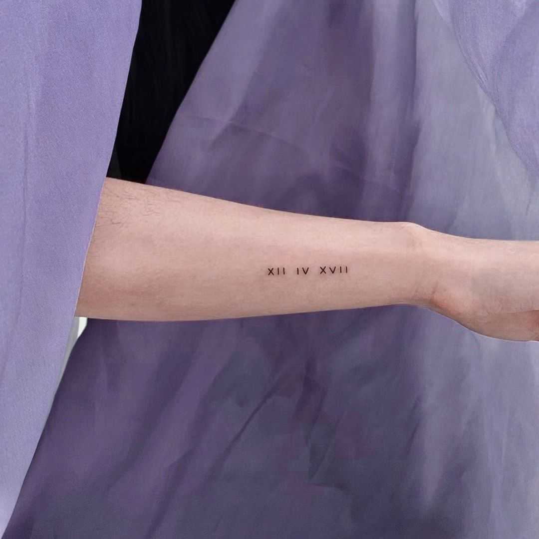 Roman Numerals By @Xenaink - Tattoogrid.net 1080_x_1080_jpg