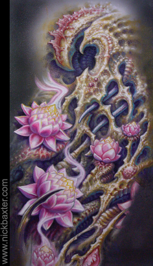 Bio Organic Sleeve By Nick Baxter Original Art