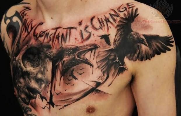 Amazing Crow Tattoos And Their Unique Meanings - Tattooswin 397_x_620_jpg