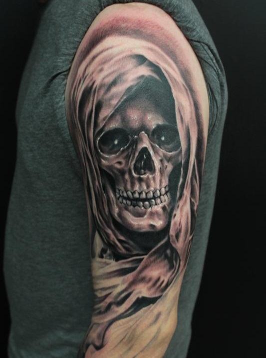 37 Grim Reaper Tattoos With Dark And Mysterious Meanings - Tattooswin 716_x_533_jpg