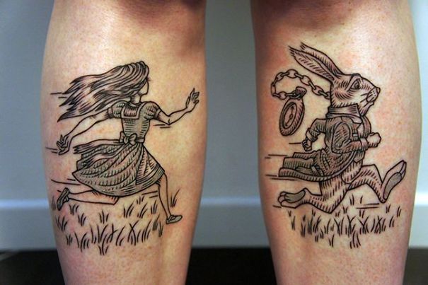 Magical Alice In Wonderland Tattoo Ideas And Meanings - Tattooswin 403_x_605_jpg