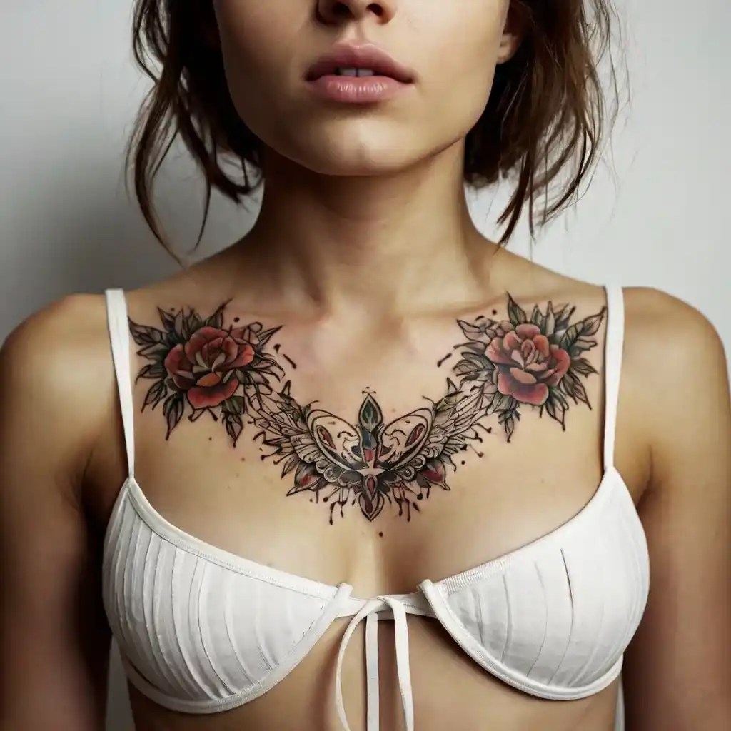 22 female chest tattoo designs [you’ll instantly love!]