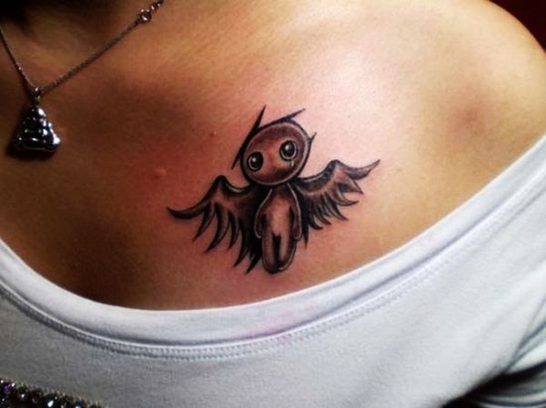 75 Melhores Desenhos De Tatuagem De Anjo Que Vai Fazer Você Se Apaixonar » Tatuagens Hd 449_x_600_jpg