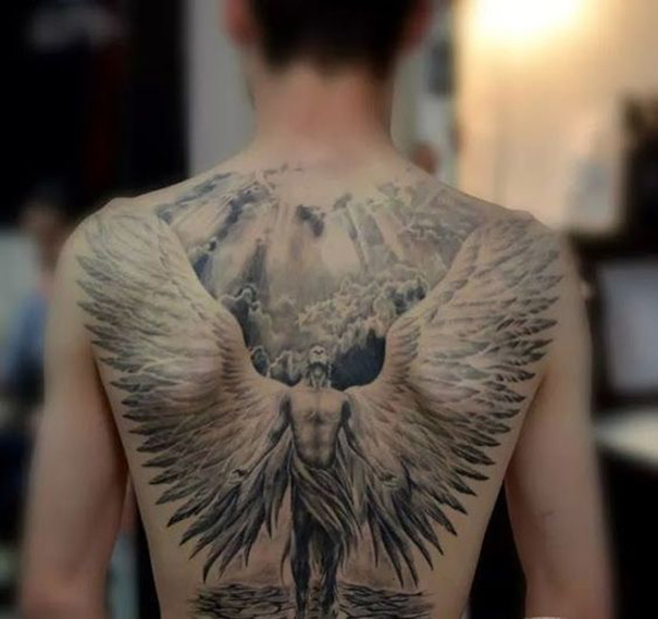 Cobrir uma tatuagem de anjo Pin Em Tatuagens
