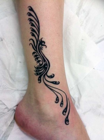 Tatuaje De Una Sombra De Fenix