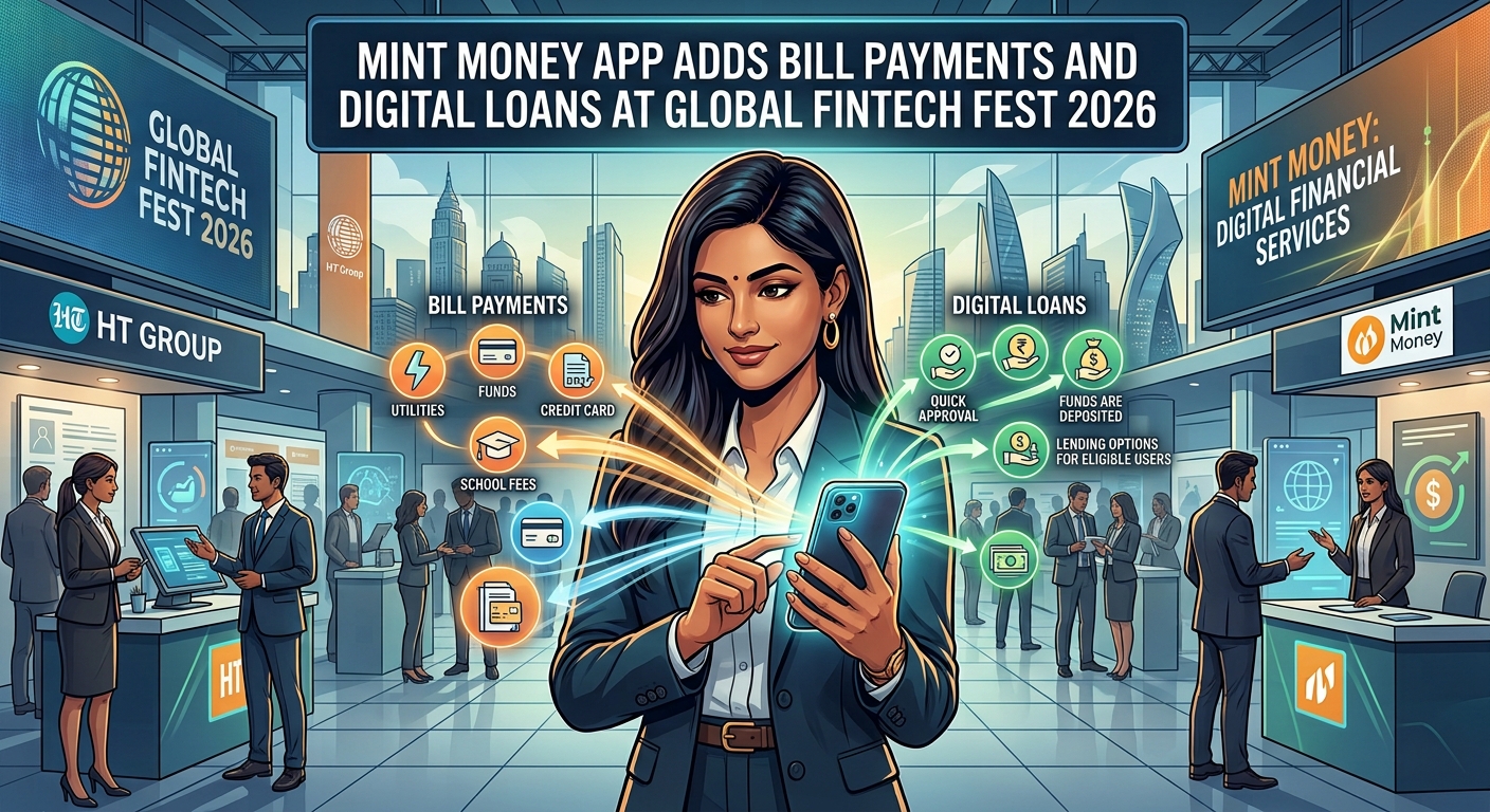 Mint Money app adds bill payments and digital loans at Global Fintech Fest 2026