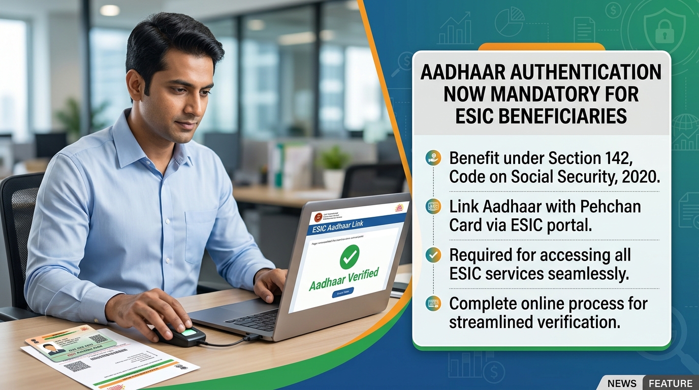 Aadhaar authentication now mandatory for ESIC beneficiaries, Labour Ministry confirms