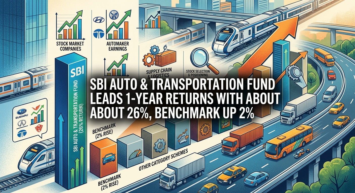 SBI Auto & Transportation Fund Leads 1-Year Returns With About 26%, Benchmark Up 2%