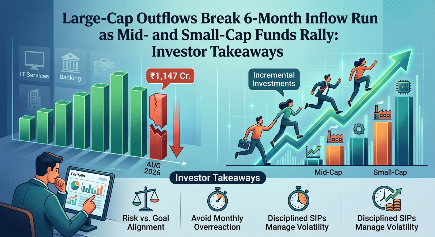 Large-Cap Outflows Break 6-Month Inflow Run as Mid- and Small-Cap Funds Rally: Investor Takeaways