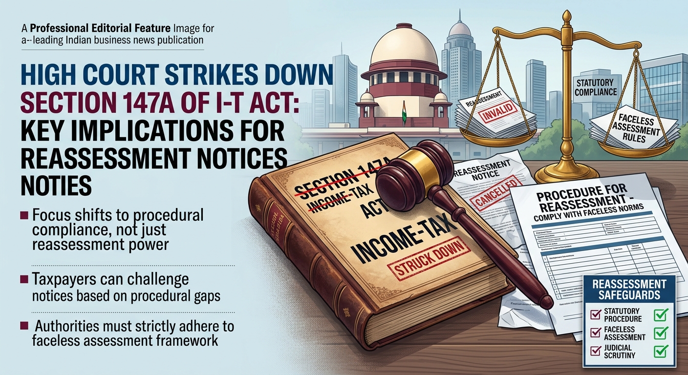 High Court strikes down Section 147A of I-T Act: Key implications for reassessment notices