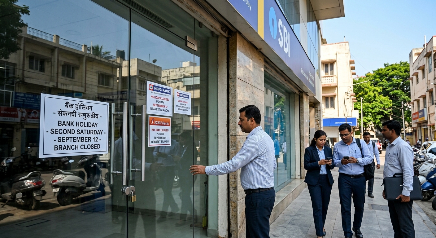 Bank holiday today: Are HDFC, ICICI and SBI branches closed on Saturday, September 12?