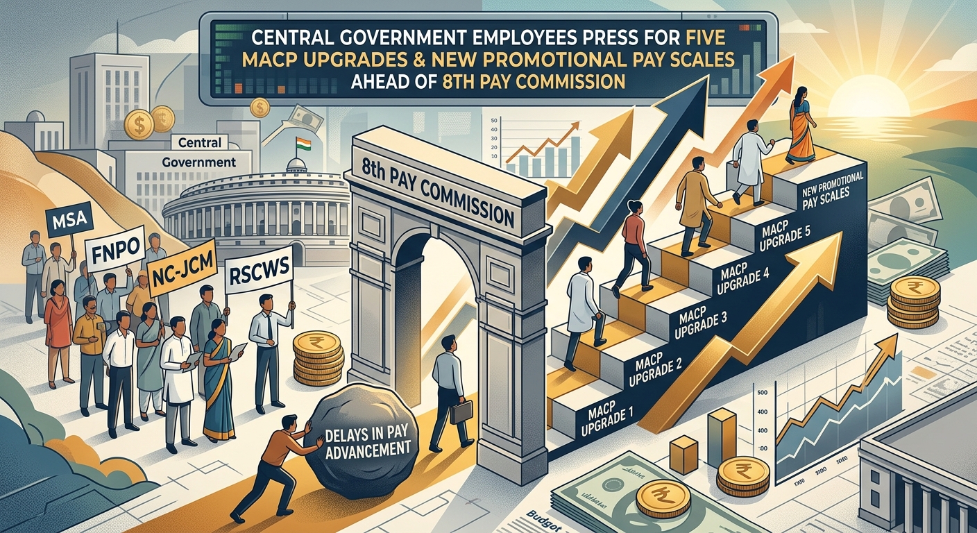 Central government employees press for five MACP upgrades and new promotional pay scales ahead of 8th Pay Commission