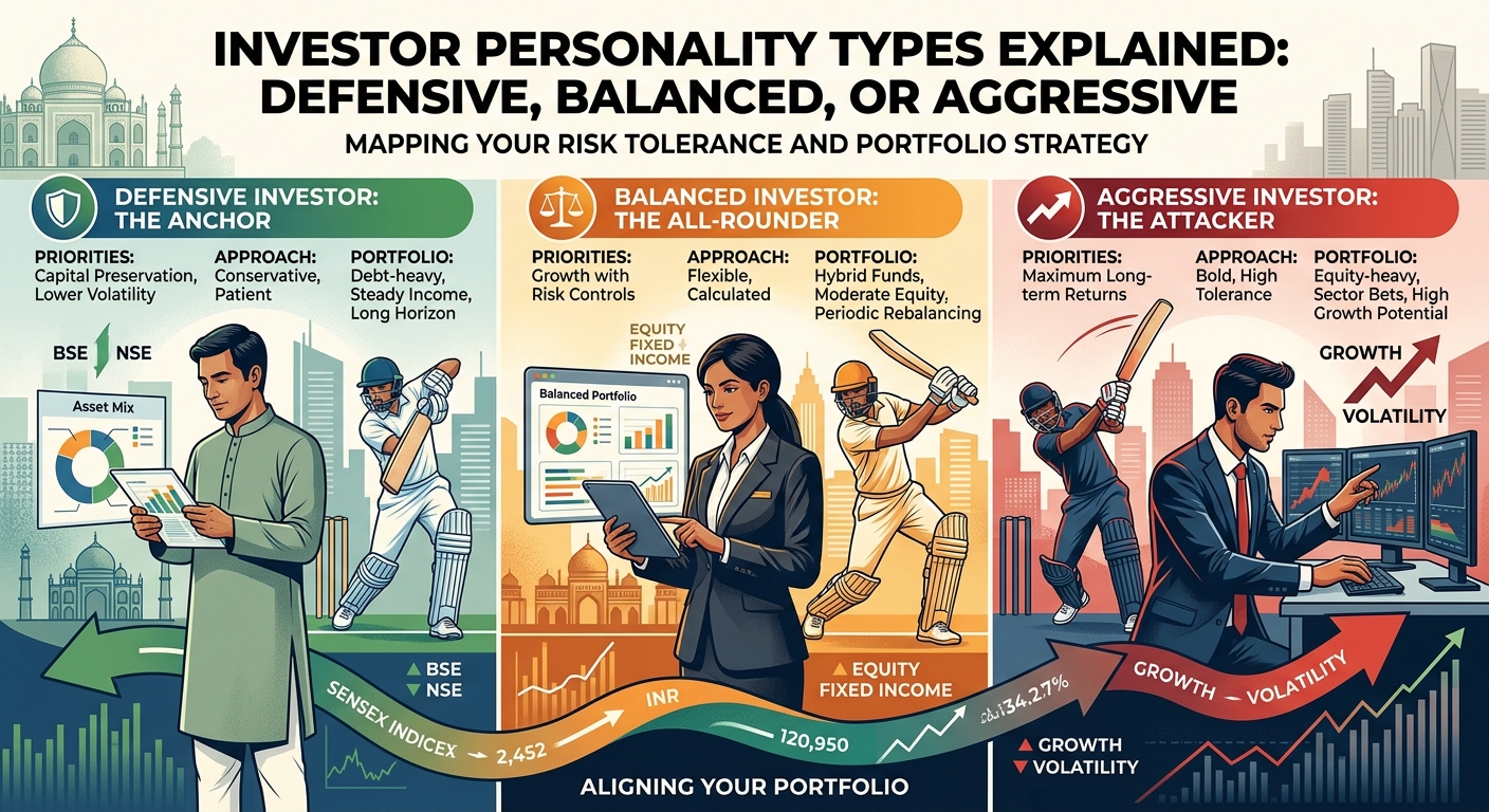 Investor personality types explained: defensive, balanced, or aggressive