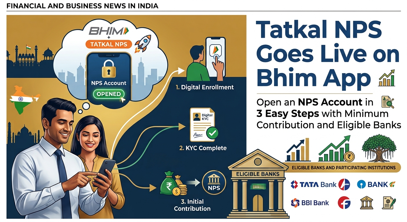 Tatkal NPS Goes Live on Bhim App: Open an NPS Account in 3 Easy Steps with Minimum Contribution and Eligible Banks