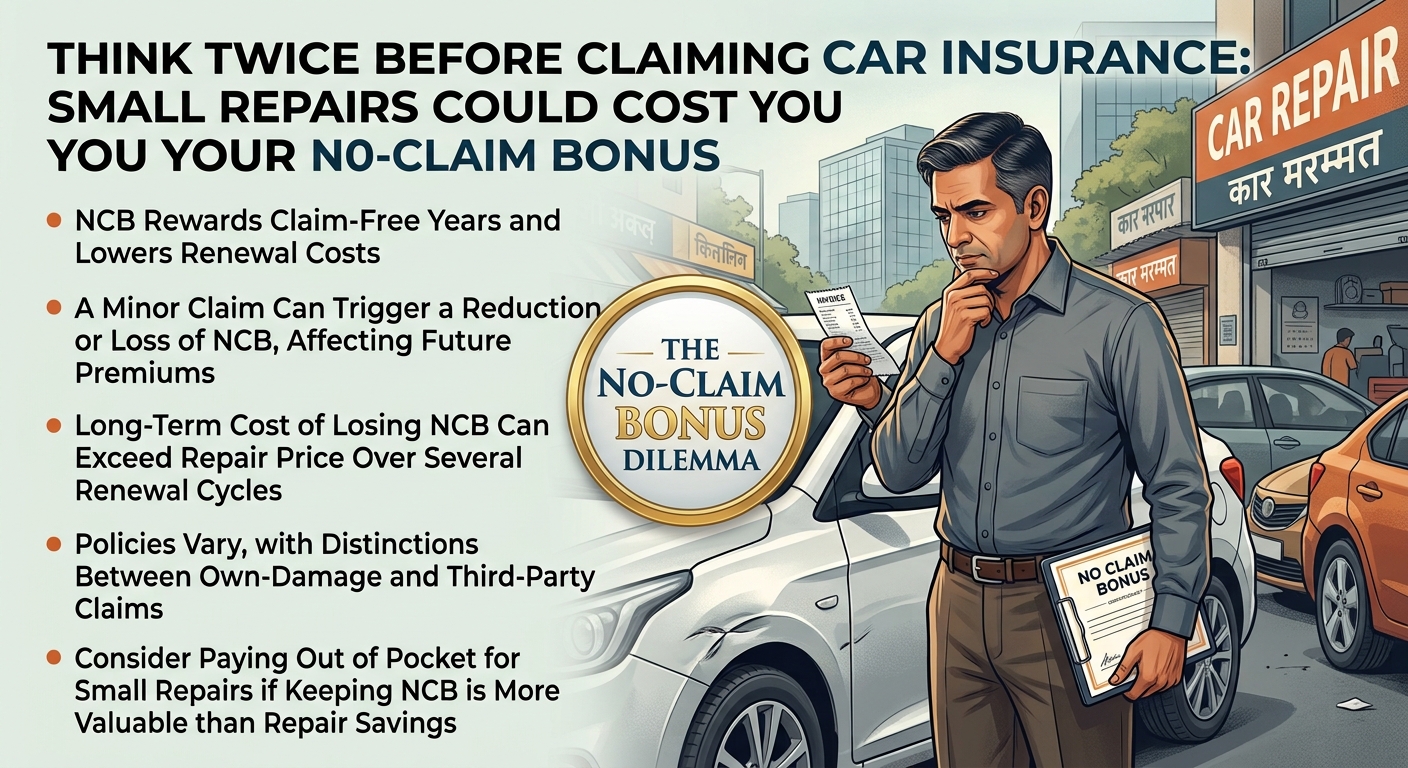 Think Twice Before Claiming Car Insurance: Small Repairs Could Cost You Your No-Claim Bonus