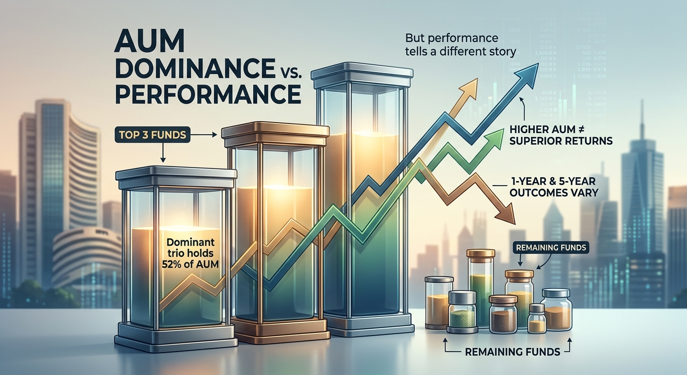 Flexi-cap funds: Dominant trio holds 52% of AUM, but performance tells a different story