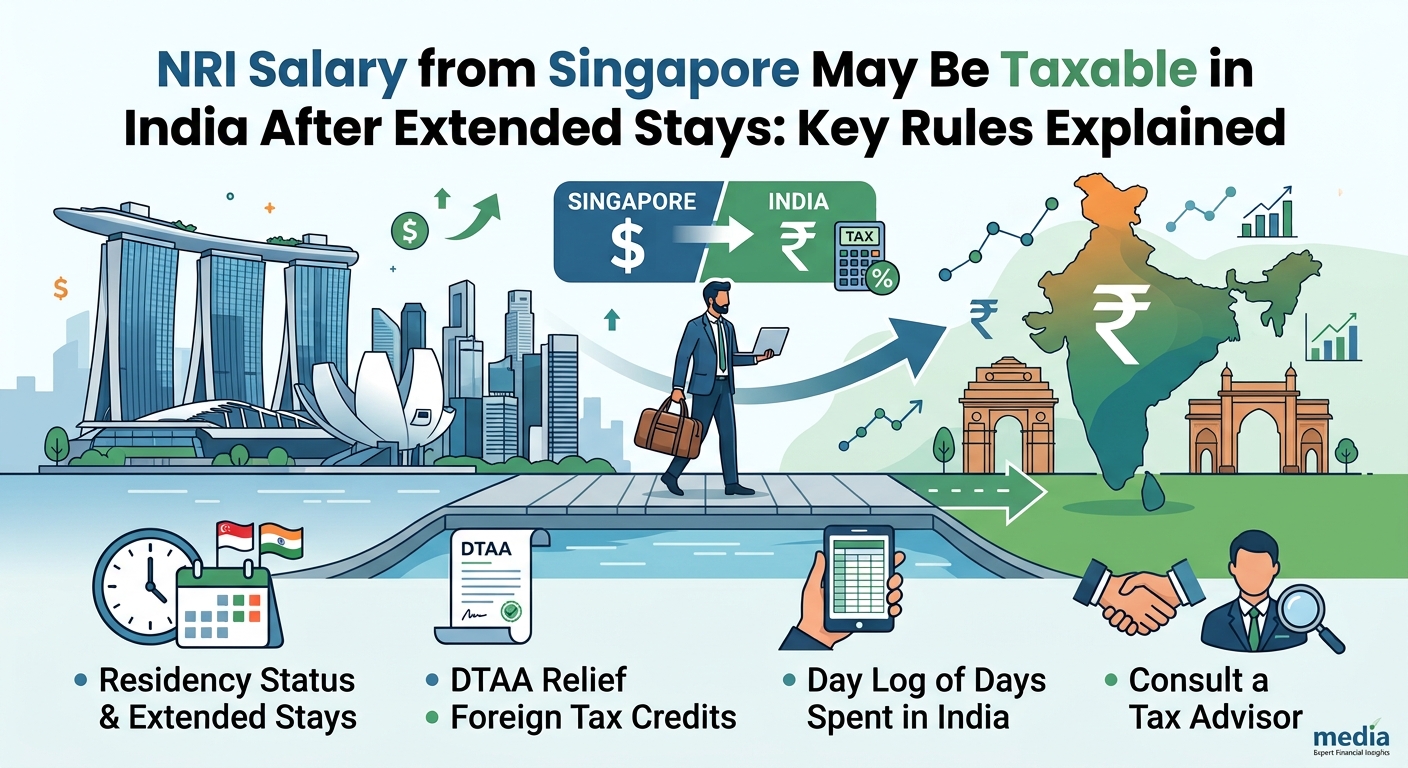 NRI Salary from Singapore May Be Taxable in India After Extended Stays: Key Rules Explained