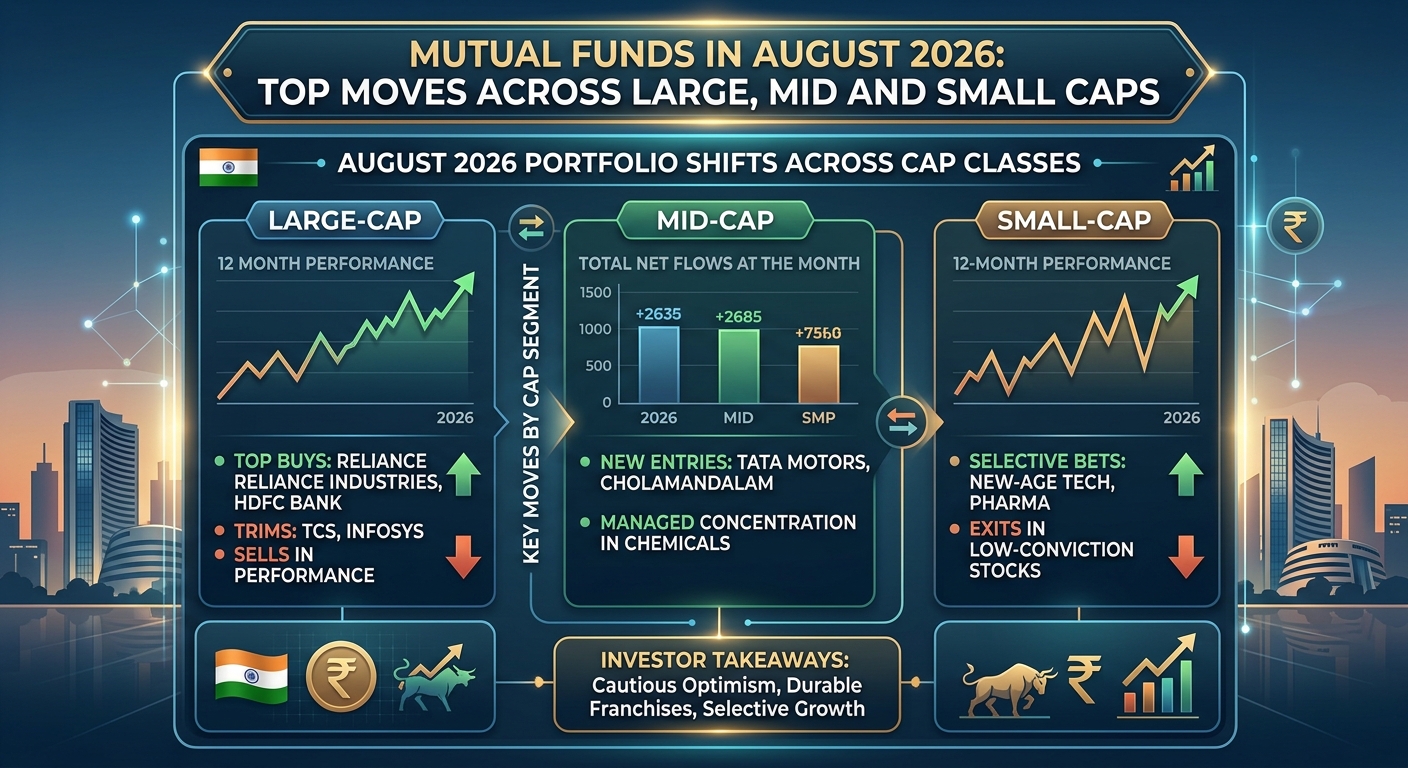 Mutual Funds in August 2026: Top Moves Across Large, Mid and Small Caps