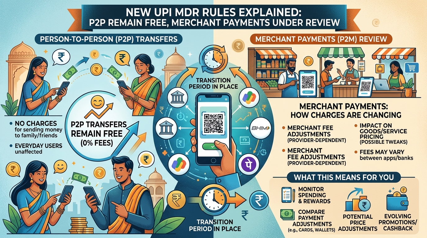 New UPI MDR Rules Explained: P2P Remains Free, Merchant Payments Under Review