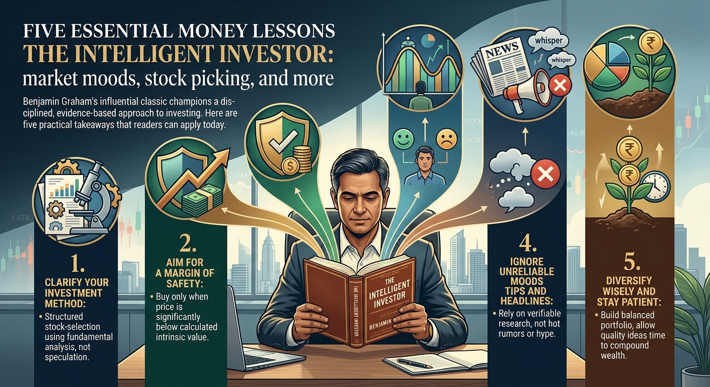 Five essential money lessons from The Intelligent Investor: market moods, stock picking, and more