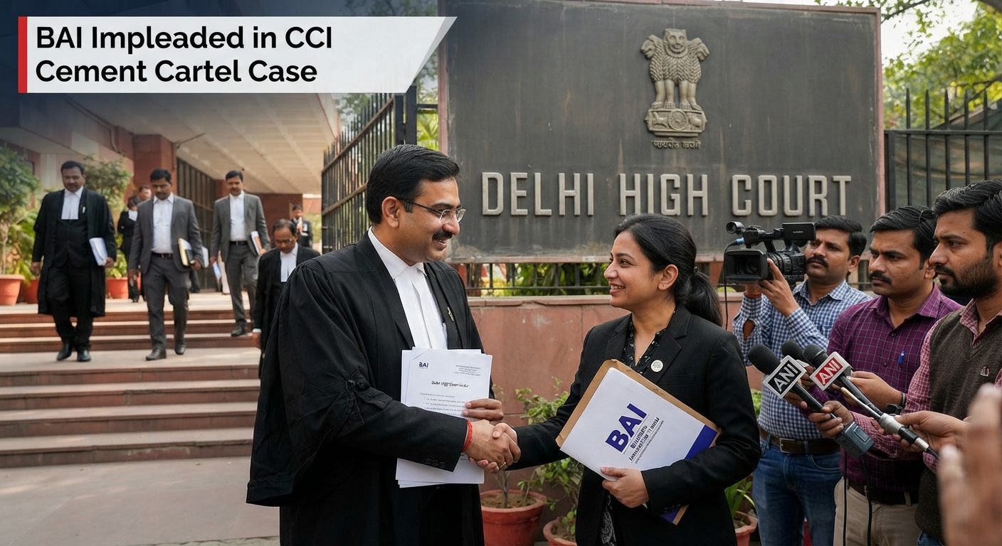 Delhi High Court Allows Builders Association of India to be party in CCI cement cartel case; UltraTech appeal dismissed