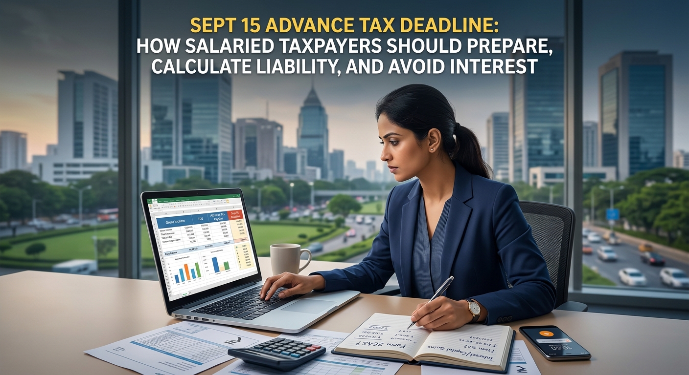 Sept 15 Advance Tax Deadline: How Salaried Taxpayers Should Prepare, Calculate Liability, and Avoid Interest
