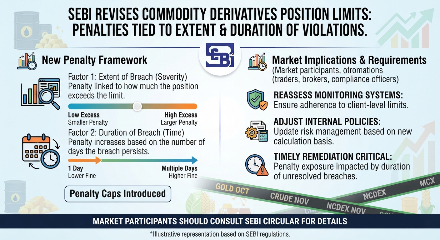 SEBI Revises Commodity Derivatives Position Limits; Penalties Tied to Extent and Duration of Violations