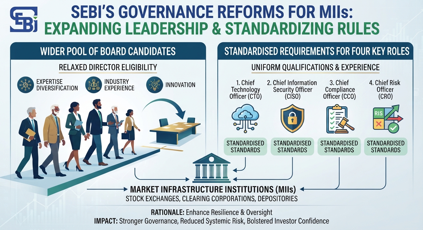 Sebi Proposes Wider Pool of MII Board Candidates and Standardised Rules for Four Key Management Roles