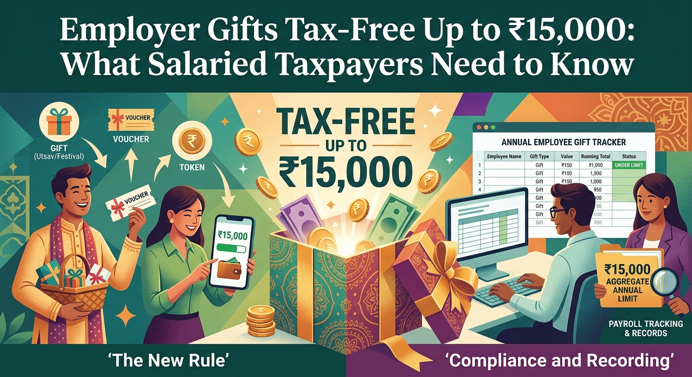 Employer Gifts Tax-Free Up to ₹15,000: What Salaried Taxpayers Need to Know