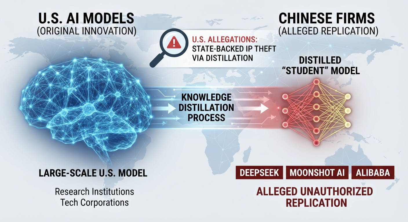 US alleges Chinese AI firms copied US models via distillation, citing possible state backing