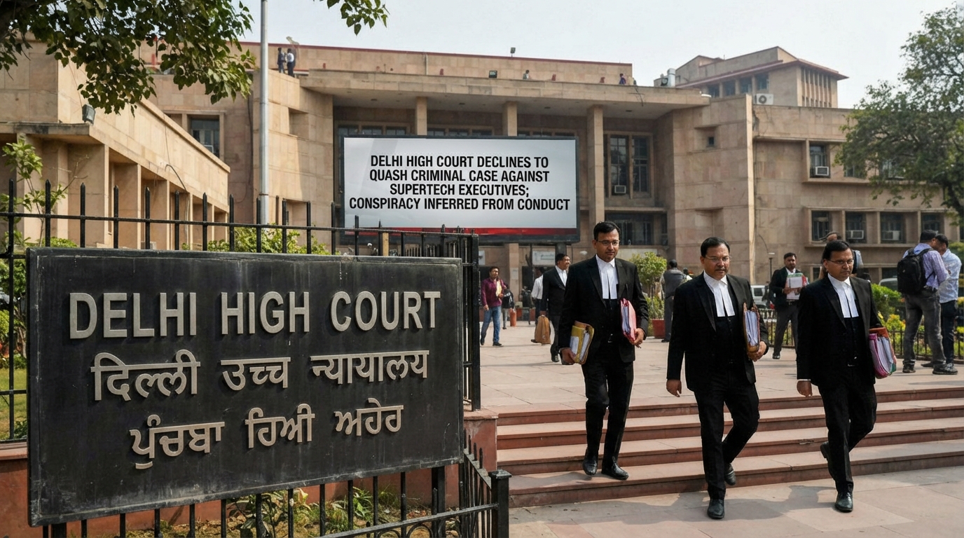 Delhi High Court declines to quash criminal case against Supertech executives; conspiracy inferred from conduct