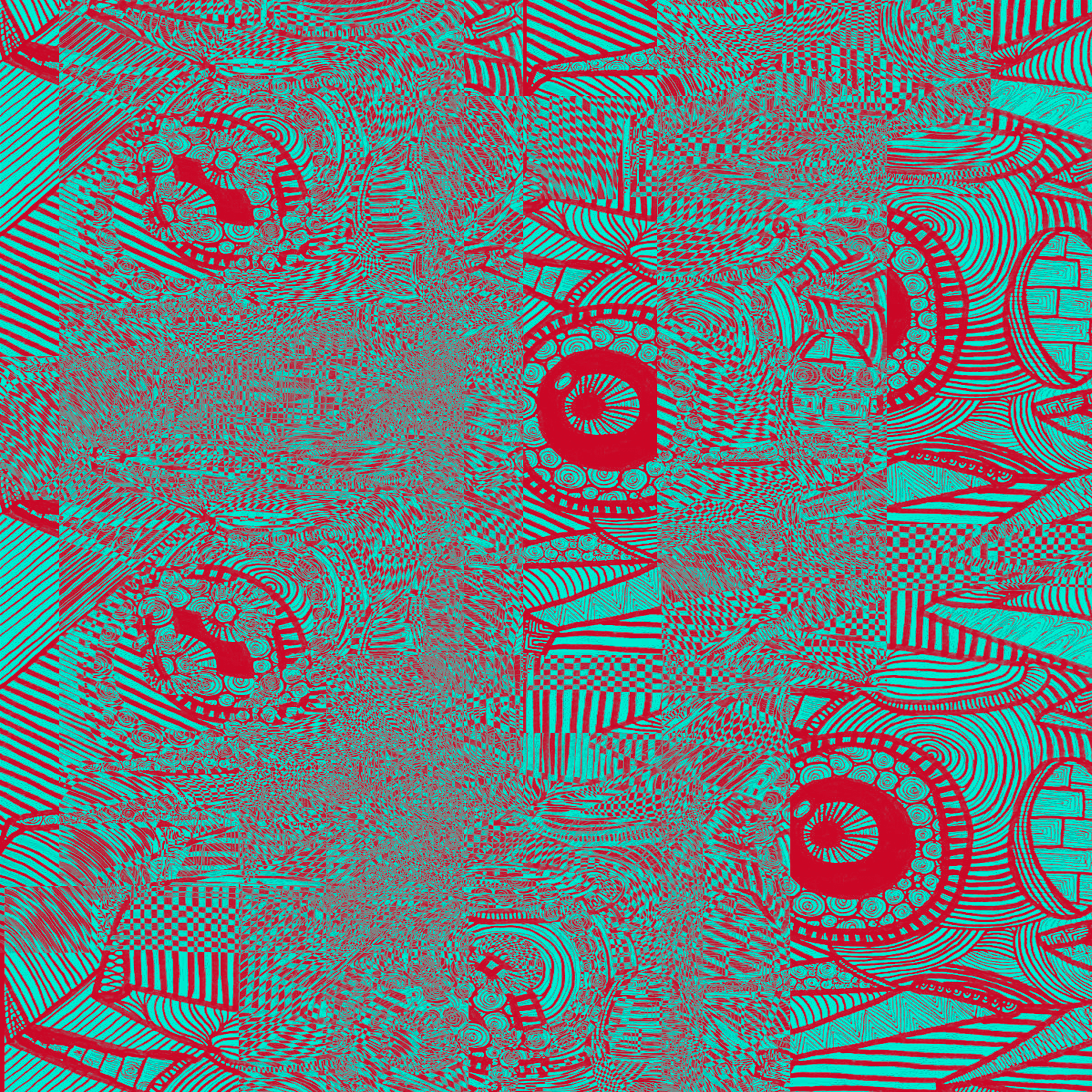 Spider Glitch Red BG
