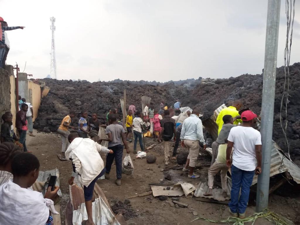 Goma: Plusieurs maisons cambriolées lors de l&rsquo;éruption volcanique