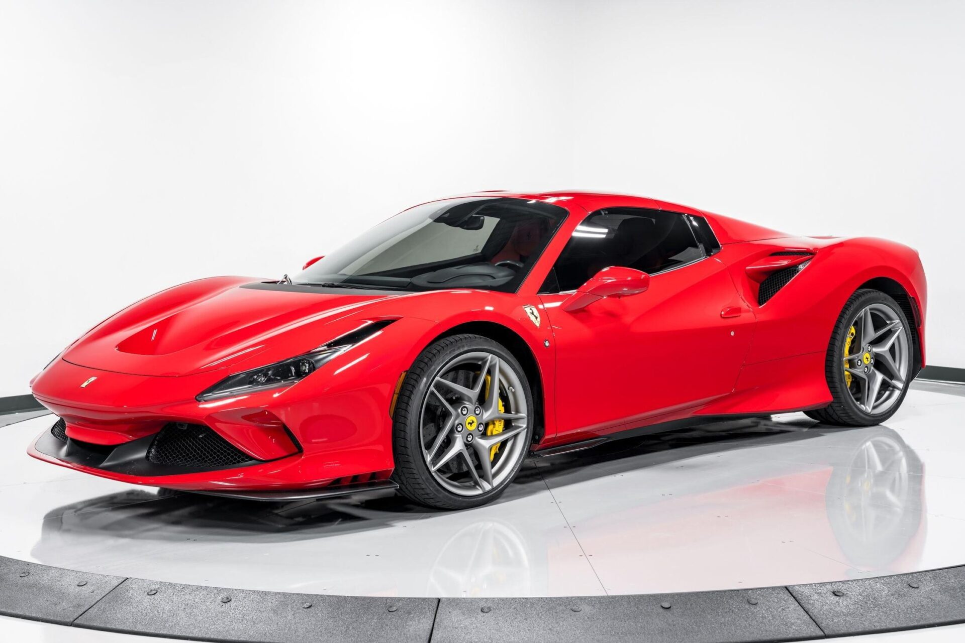 Sleek Red Ferrari F8 Spyder Parked at TBEXATIC, Toronto