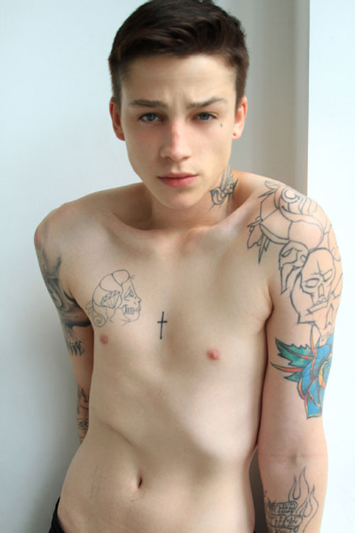 Hot Boys Model The Skinny Young Male Model