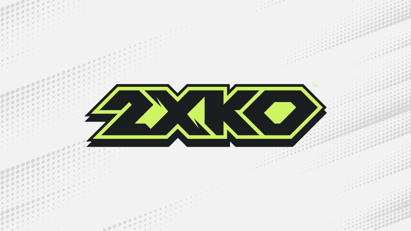 2XKO key art showing League of Legends fighting game champions in halftone style
